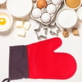 thumbnail image 7 of STOBOK Oven Mitts with Fingers 1Set Red Cotton and Silicone Heat Insulation for Adults, 7 of 7