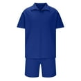 thumbnail image 4 of NTACZA 2 Pieces Shorts Set Men Short Sleeve Shirt Shorts Tracksuits Athletic Collared Sweatsuits for Men 3XL, 4 of 6