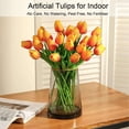 thumbnail image 5 of LAVA 25 Packs Artificial Flowers Faux Tulip Real Touch Blush Tulip Bouquet for Easter Spring Home Table Decor Yellow, 5 of 10