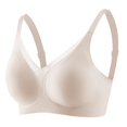 thumbnail image 6 of Gymayou Women Seamless Wireless T-Shirt Bra Deep V Neck Comfort Everyday Lingerie Adjustable Thin Strap Smooth Support Bralette No Underwire Soft Pink S, 6 of 6