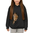 thumbnail image 5 of Boys Girls Animal Pouch Hoodie Dog Hoodie Carrier Long Sleeve Hoodie with Pockets Fall Clothes 13-14 Years, 5 of 6