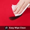 thumbnail image 3 of Mantel protector de vinilo rojo impermeable Smiry de 152 x 305 cm, 3 of 6