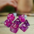 thumbnail image 3 of Dados poliédricos Zulema 7 Uds D4-D20 rosa, 3 of 8