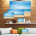 thumbnail image 4 of Designart Mer bleue calme et ciel Art mural sur toile, 4 of 4
