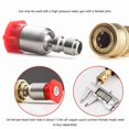 thumbnail image 4 of 4PCS Stainless Steel Spray Nozzle Set for Efficient Car Cleaning Wash Spray Tips, 4 of 7