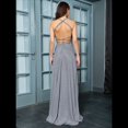 thumbnail image 4 of Vestido Elegante de Noche para Mujer, Sin Mangas, con Hombros Descubiertos, Ajustado, y Formal para Fiesta Gris L, 4 of 5