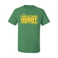 thumbnail image 2 of Wild Bobby,The Best Hubby in The Galaxy, Father's Day, Men Graphic Tees, Kelly, Large, 2 of 3