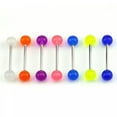 thumbnail image 4 of GKNET 7PCS/Set Glow In The Dark Luminous Barbell Tongue Rings Body Piercing, 4 of 7
