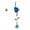 Blue, variant on Romantic 2-Rose Connected Dangling Belly Ring Navel Button
