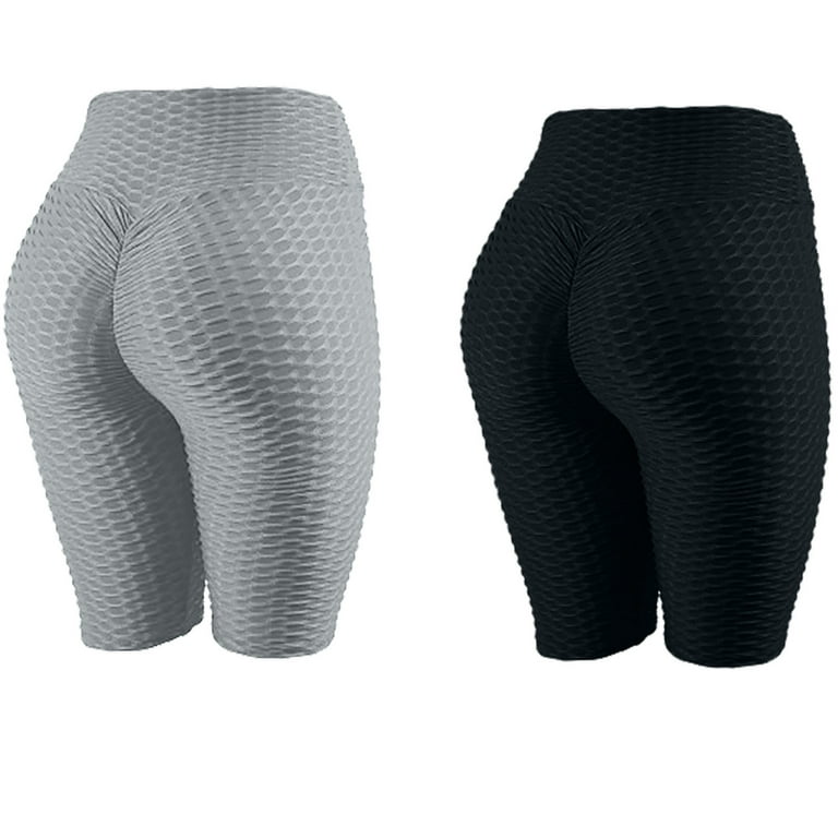 Tawop Women Plus Size Athletic Shorts Yoga Sport Pants Shorts Celer Shorts  Black Size 6 