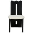 thumbnail image 3 of Safavieh Kieran Modern Wood Dining Side Chairs, Cream / Black, 3 of 8
