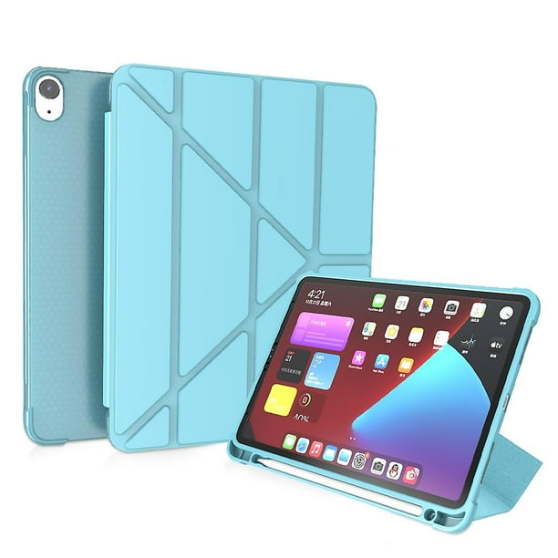 Smart Origami Stand Leather Case with Pen Slot for iPad Air 11 (2024) / Air (2022) / (2020) / Pro 11