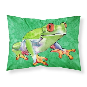 Carolines Treasures 8688PILLOWCASE Frog Fabric Standard Pillowcase Standard multicolor