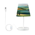 thumbnail image 7 of Table Lamp Small 5.9x10.8 Inches Table Lamps Night Light Tools & Home Improvement Bedroom Lamp Guest Room Lamp Study Lamp Office Lamp Cartoon Green Hill, 7 of 7