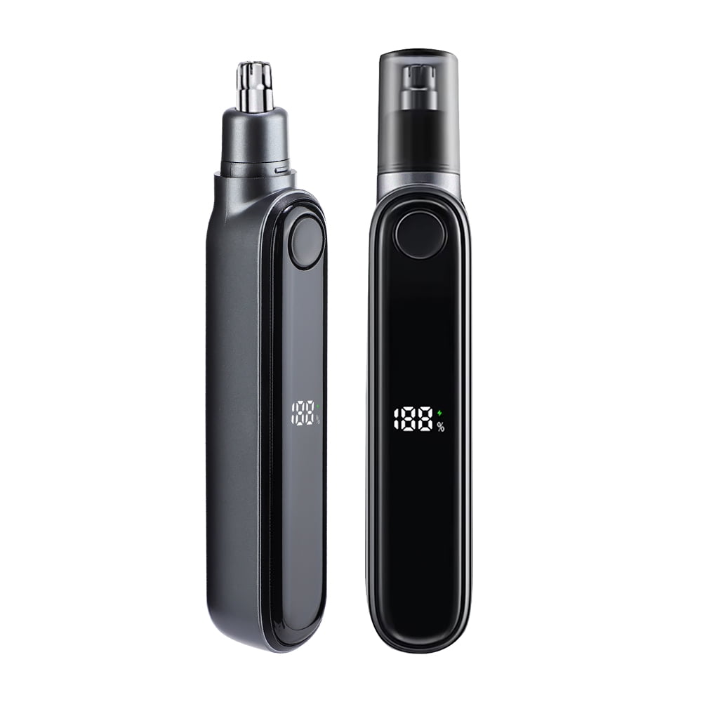 Electric Nose Hair Trimmer ,Personal Trimmer, 500mAh Beard Trimmer for Men for Nose, Body, Face and Mustache, Nose Trimmer for Grooming Kit, Waterproof Razor Gifts for Men Husband Father,Black