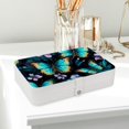 thumbnail image 6 of Butterfly Portable PU Leather Jewelry Display Necklace Organizer Earring Holder with Removable Compartment, 6 of 6