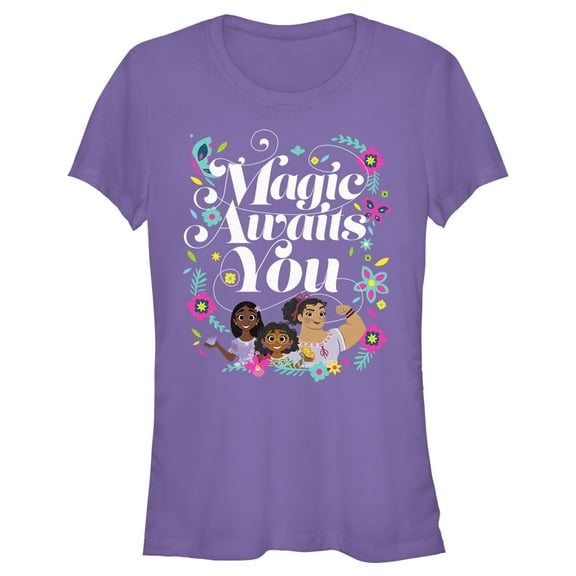 Junior's Encanto Mirabel Magic Awaits You  Graphic Tee Purple Medium
