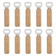 thumbnail image 1 of 5 Abrebotellas de acero inoxidable de mano de madera de 10 piezas, abridor de botellas, para cocina, bar restaurante, 1 of 4