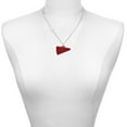 thumbnail image 2 of Delight Jewelry Acrylic Large Maroon Megaphone - Silvertone Class of 2026 Delicate Bar Necklace, 18.75", 2 of 4