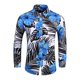 thumbnail image 1 of Camisa estampada para hombre, camisa de temperamento ajustada, camisa informal de manga larga con solapa Floral para hombre, camisa de talla grande versión coreana para hombre Pompotops  oipoqjl50364, 1 of 7