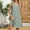 (Fashion 74)Green, variant on Women Solid Color Round Neck Sleeveless Side-Slit Short Dress Summer Breathable and Loose Casual Dress