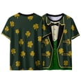 thumbnail image 5 of St Patricks Day Shirts for Men Clover Graphic T Shirt Round Neck Short Sleeve Blouse Novelty Funny Print T Shirts Summer Basic Tops, 5 of 8