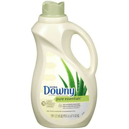 Downy: Aloe and White Lilac Scent Ultra Pure Essentials Fabric Softener, 67 fl oz