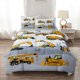 thumbnail image 3 of 4-Pcs Construcción Twin Size Boys Bedding Set, Kids Comforter Set for Teens, 3 of 7