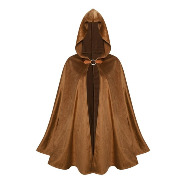 Disfraz de caballero del norte con capucha para Halloween, disfraz gótico steampunk de bruja 90cm