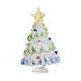 thumbnail image 2 of Dserfhy Glass Christmas Tree Mini Tabletop Xmas Tree Figurine with Star Topper for Winter Holiday Table Mantel Shelf Home Decoration, 2 of 8