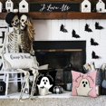 thumbnail image 4 of Halloween Pillow Covers 18x18 Ghost Halloween Pillow Covers Decorations Pink Halloween Pillows Decorative for Halloween Home Decor for Sofa 21, 4 of 6