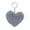 F, variant on Valentine's Day Plush Heart Keychain - 3.14" Cute Furry Bag Charm for Women, Novelty Purse Accessory Gift for Her, Girls, Funny Keyring for Handbags & Backpacks