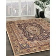 thumbnail image 3 of Ahgly Company Machine Washable Indoor Rectangle Traditional Sepia Brown Area Rugs, 3' x 5', 3 of 7