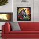 thumbnail image 2 of (B7285) Pintura Cristal Cebra Con Diamantes Serie Animal Resina 40*40CM, 2 of 9