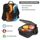 thumbnail image 5 of Disketp Red And Blue Fire Skull Warrior Mochila Estampada de Gran Capacidad con Lonchera y Estuche, Set de 3 Piezas para Estudiantes, 5 of 7
