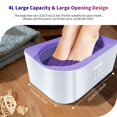 thumbnail image 4 of Paraffin Wax Machine for Hand and Feet, 4000ML Paraffin Wax Warmer Set with Accessories, 1350g, Paraffin Wax/Glove/Brush,200 W, White, 4 of 7