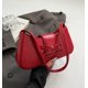thumbnail image 5 of Bolso de hombro Amszke Y2K Trendy Bow Red Leather para mujer, 5 of 7