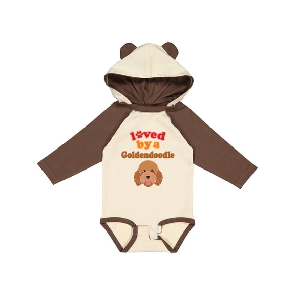Inktastic Goldendoodle Dog Quote Boys or Girls Long Sleeve Baby Bodysuit