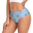 thumbnail image 2 of Fotbe Corgi Dog Calzones Estampados para Mujer – Ropa Interior de Algodón, Cómoda, Suave y Elástica-Large, 2 of 6