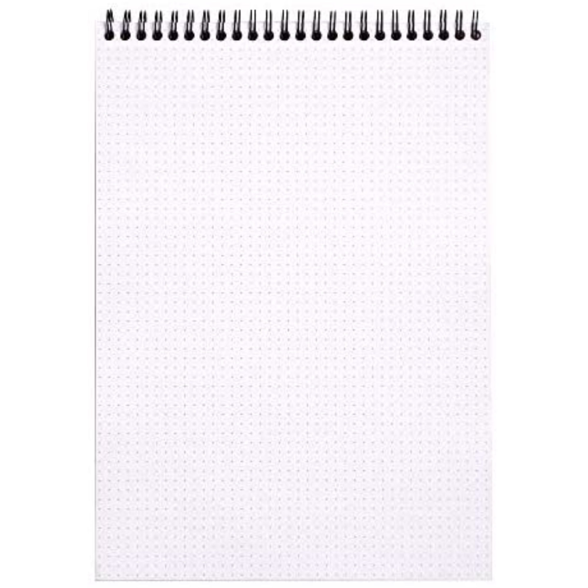 Rhodia Wire-Bound Sketchbook, Dots, 8.25 in x 11.75 in, Black