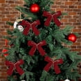 thumbnail image 5 of PuSpu Home Decor Christmas Decoration Christmas Tree Decoration Small Hanging Deluxe Bow Set Household Products, 5 of 6