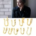 thumbnail image 4 of 20 Pieces  Nose Rings Hoop Set With Stainless Steel, Zircon Embellishments, No  Design For Women Girls  Nose Rings Non   Nose Rings Faux Nose Rings, 4 of 8