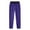 Purple, variant on HOOMEUMY Men's Spring Fashion 2025 Trousers with Drawstring Casual Elastic Waist Solid Color Long Pants Lounge Full Length Pants Blue 4