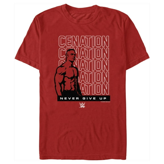 Men's WWE John Cena Cenation Graphic Tee Red 2X Large