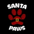 thumbnail image 2 of Santa Paws - Men's Word Art Hooded Sweatshirt, 2 of 3
