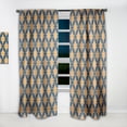 thumbnail image 2 of Designart 'Abstract Retro Design Pattern III' Mid-Century Modern Curtain Panel, 2 of 5