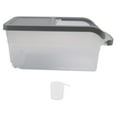 2024 10KG Transparent Rice Storage Box Rice Dispenser Container Slide