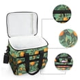 thumbnail image 6 of FORMRS Insulated Cooler Bag 24 Cans Capacity Soft Leakproof Lunch Box with Side Pockets, Orange Tree Pattern, 6 of 7