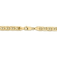 thumbnail image 4 of Real 14kt Yellow Gold 5.5mm Semi-Solid Anchor Chain; 24 inch; Lobster Clasp; for Adults and Teens; for Women and Men, 4 of 5