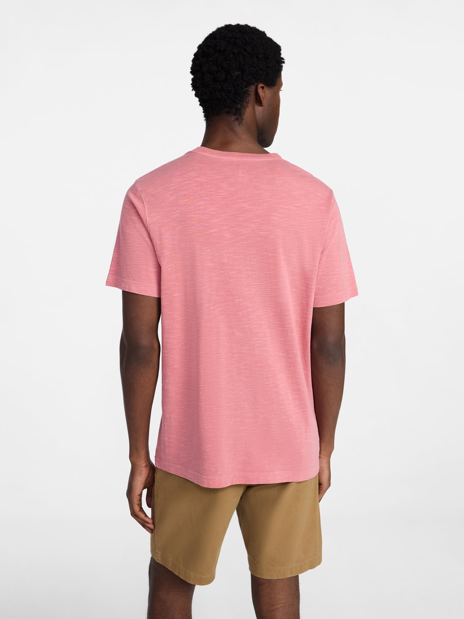 George Men's and Big Men's Slub Pocket Tee with Short Sleeves, Size XS-3XL